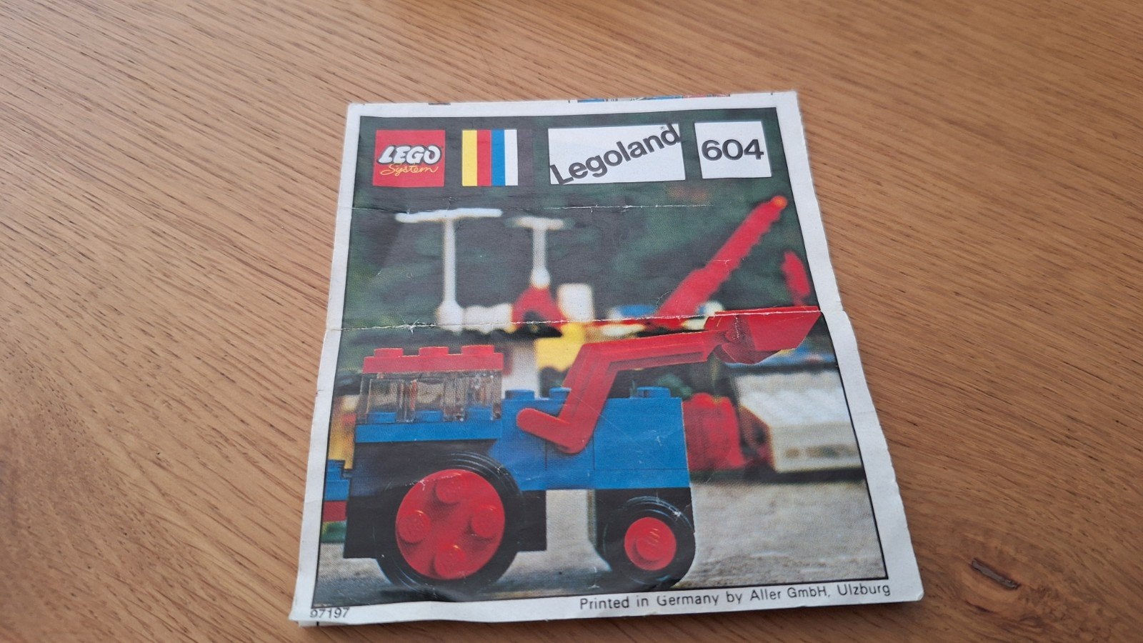 Vintage LEGO Legoland 604 Tractor met instructies, Gebruikt, Lego, Inclusief instructies, Ophalen of Verzenden