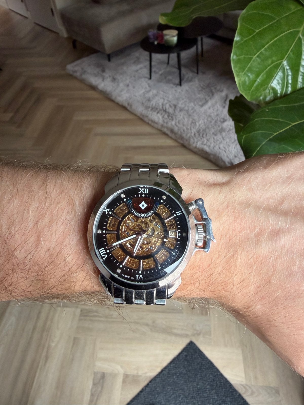 Theorema GM4004 Mechanisch Heren Horloge, Sieraden, Tassen en Uiterlijk, Horloges | Heren, Overige merken, Staal, Polshorloge