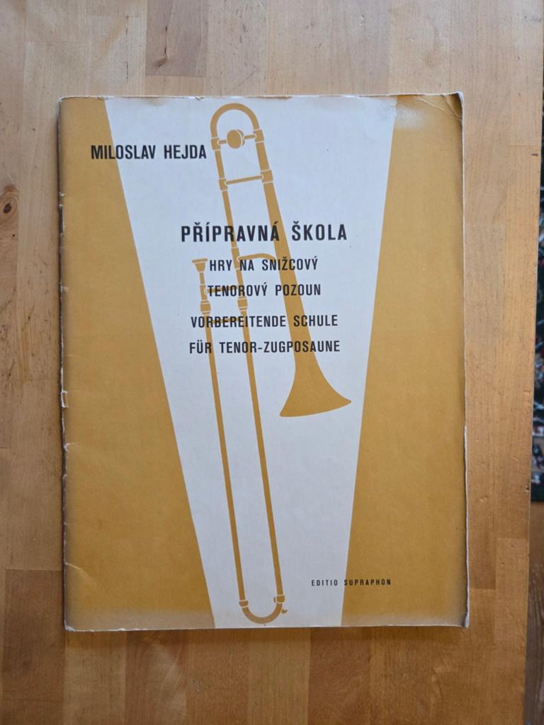 Miloslav Hejda - Voorbereidende school voor Tenor Trombone, Gebruikt, Klassiek, Les of Cursus, Ophalen of Verzenden