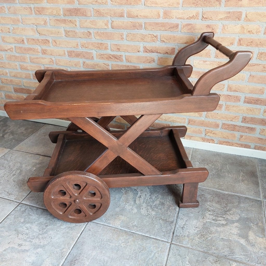 Serveerwagen / theewagen (tea trolley), Antiek en Kunst, Ophalen