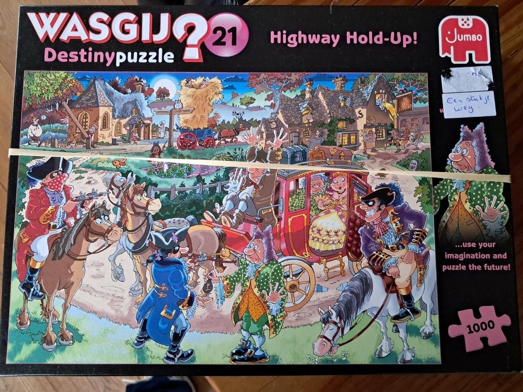 Wasgij Destiny 21, mist 1 stukje, Hobby en Vrije tijd, Denksport en Puzzels, Ophalen of Verzenden, 500 t/m 1500 stukjes, Zo goed als nieuw
