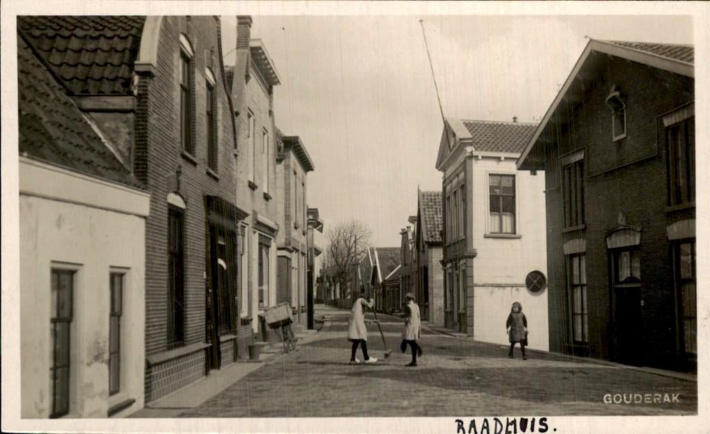 Gouderak - Fotokaart - Bromografia, Verzamelen, Ansichtkaarten | Nederland, Ophalen of Verzenden, 1920 tot 1940, Ongelopen, Zuid-Holland