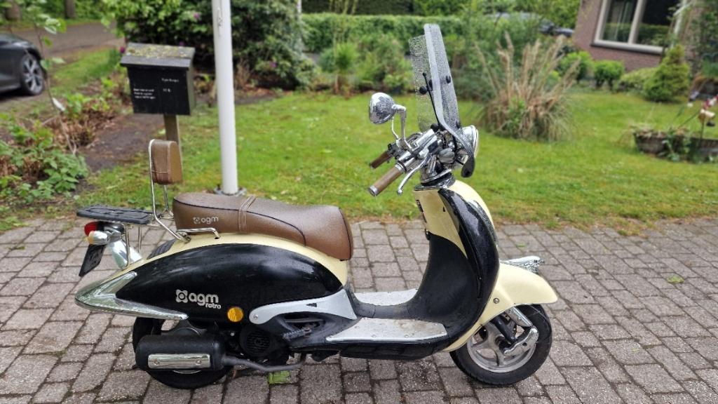 AGM Retro Scooter 2012., Fietsen en Brommers, Scooters | Overige merken, Ophalen, Gebruikt, Agm, Benzine