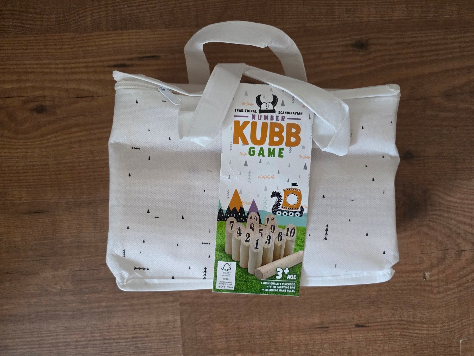 NIEUW! Traditional Scandinavian Number Kubb Game, Ophalen, Nieuw