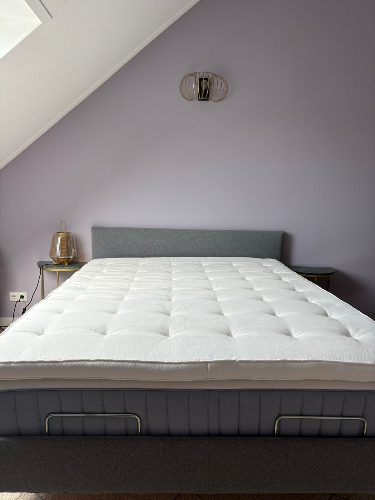 Compleet bed te koop zgan (gebruikt als logeerbed), Tweepersoons, Ophalen of Verzenden, Zo goed als nieuw, 200 cm