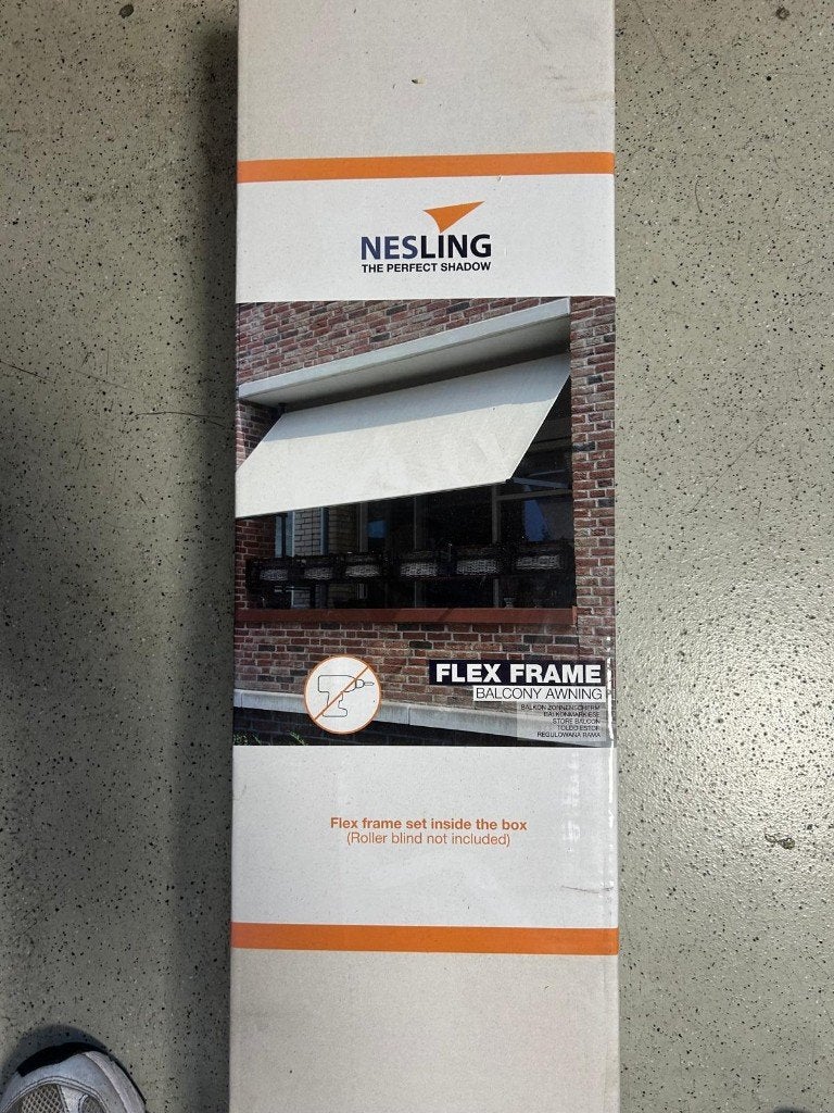 Nesling Balkon zonnescherm, exclusief rolgordijn nr 559, Ophalen, Nieuw, Minder dan 180 cm, Overige typen