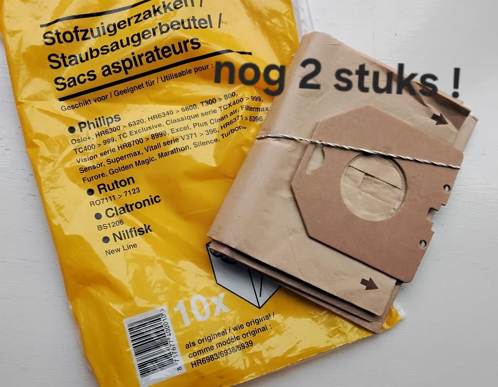 Stofzuigerzakken geschikt voor Philips, Ruton, Nilfisk   , Witgoed en Apparatuur, Ophalen of Verzenden, Nieuw, Stofzak, Overige typen