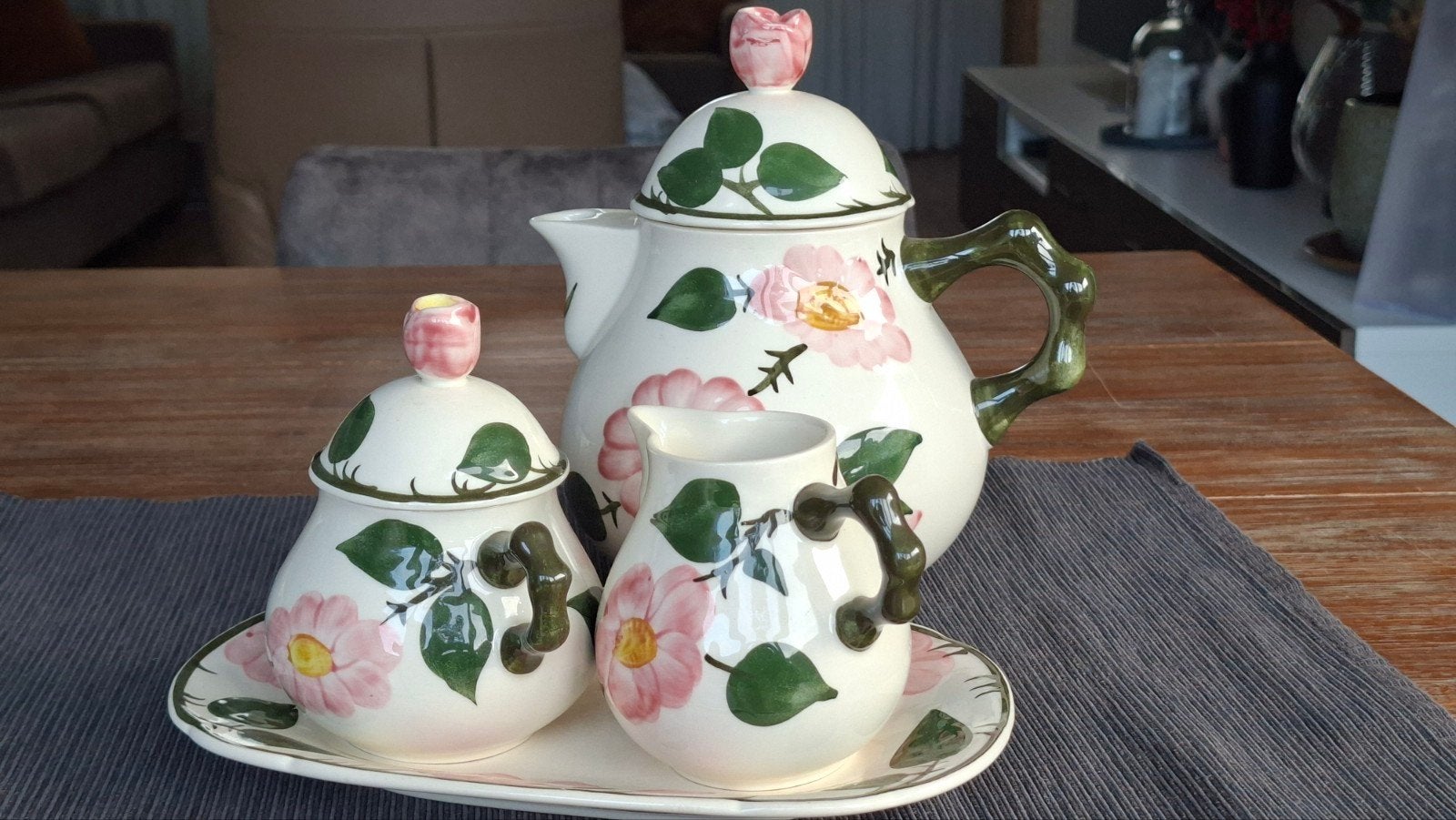 Wild-rose servies te koop., Antiek en Kunst, Ophalen