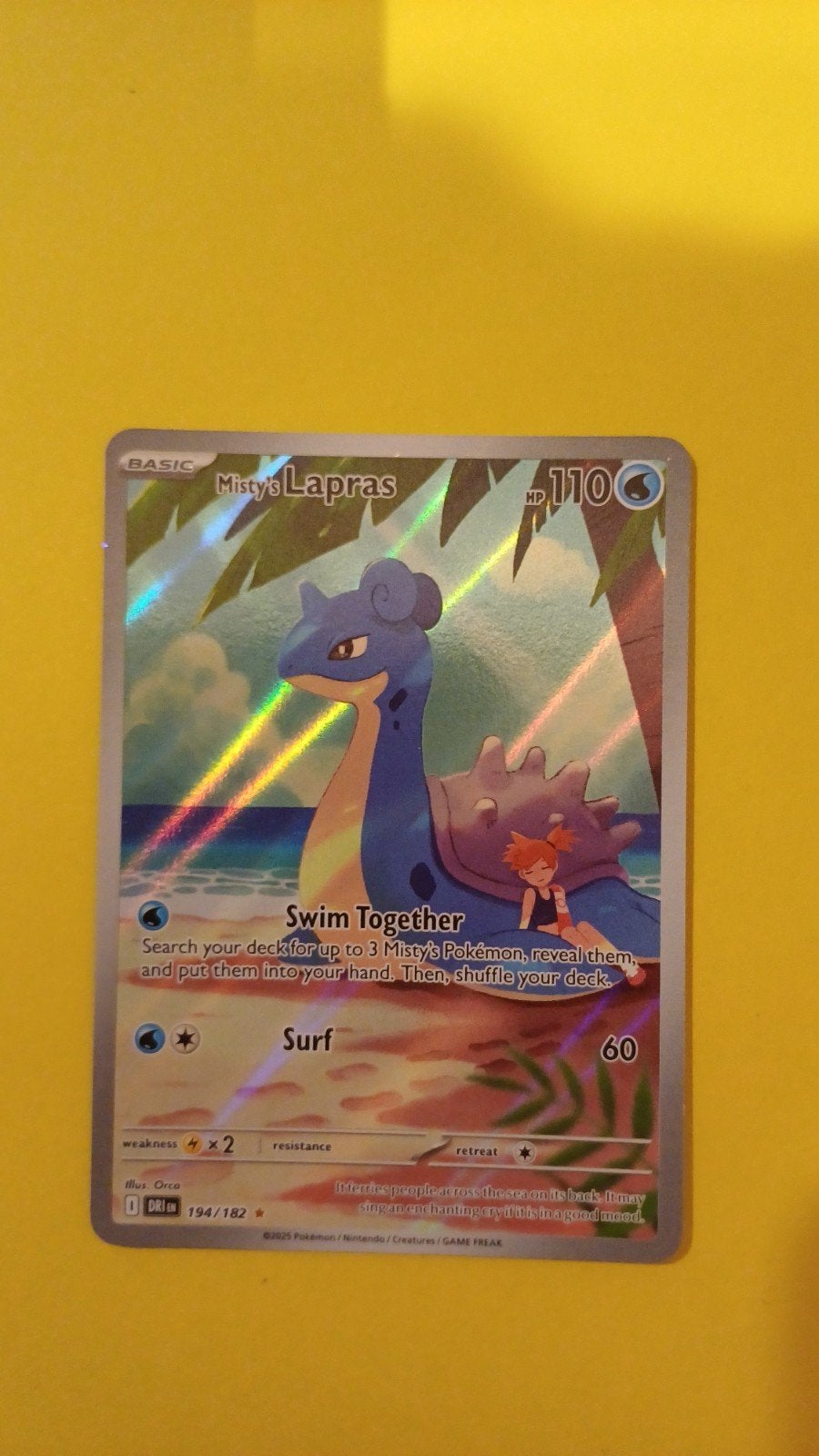 Pokémon Kaarten: Dwebble, Litten, Misty's Lapras, Mew, Ophalen of Verzenden, Zo goed als nieuw, Meerdere kaarten