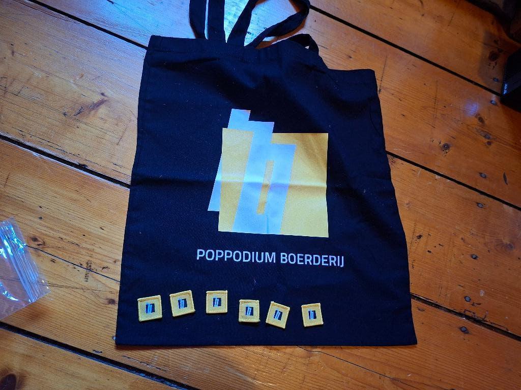 Linnen tas en Batches Poppodium Boerderij, Ophalen of Verzenden, Nieuw