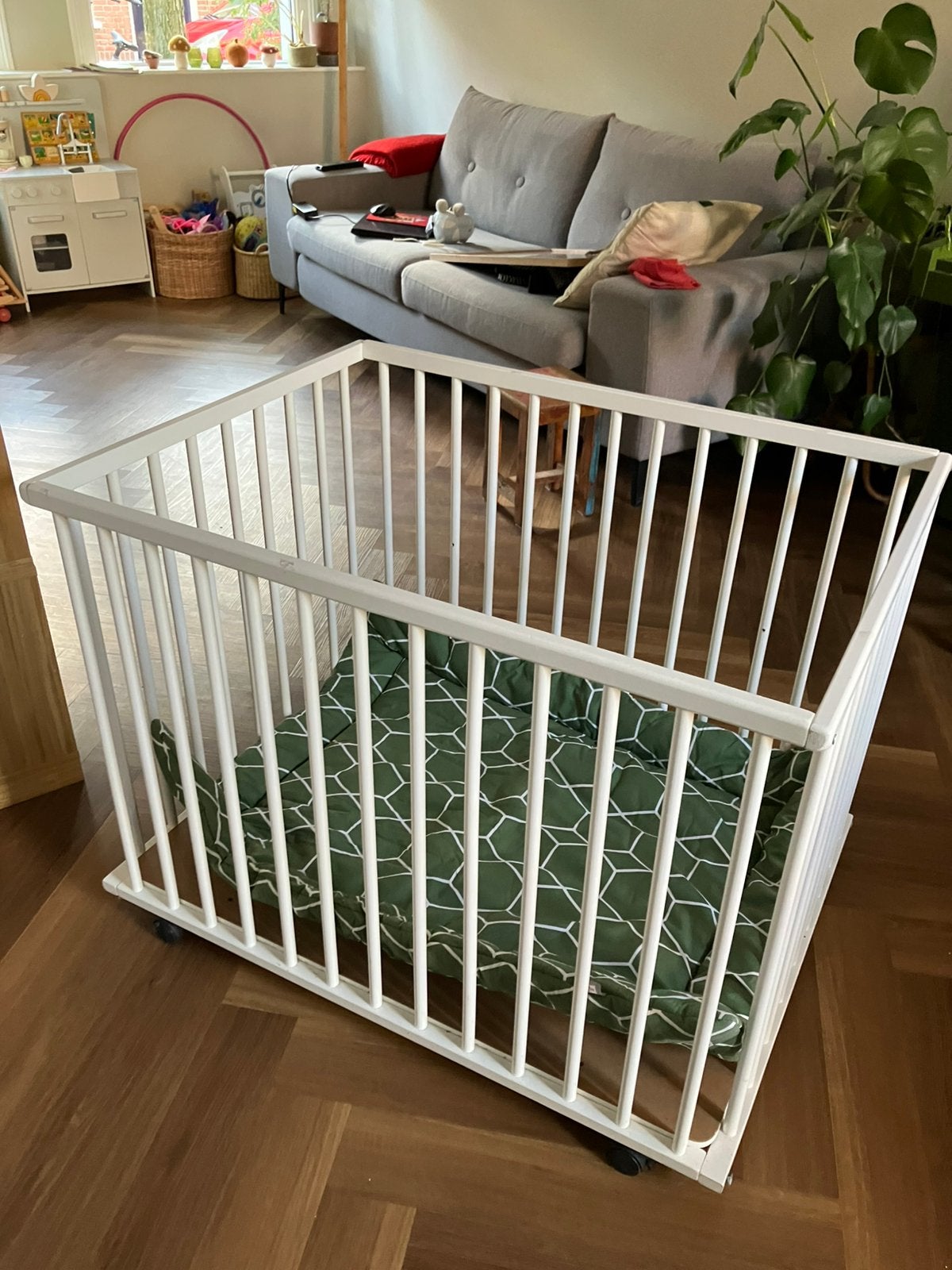 Box, Kinderen en Baby's, Ophalen, Gebruikt, Rechthoekig, Boxkleed