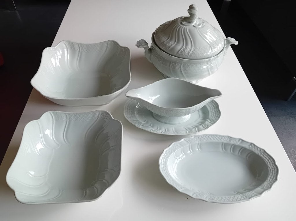 Hutschenreuter Dresden Seladon servies puntgaaf, Ophalen of Verzenden