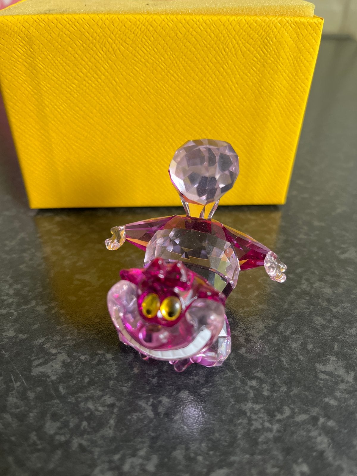 Swarovski Cheshire Cat Alice in Wonderland Kristalbeeldje, Verzenden, Zo goed als nieuw