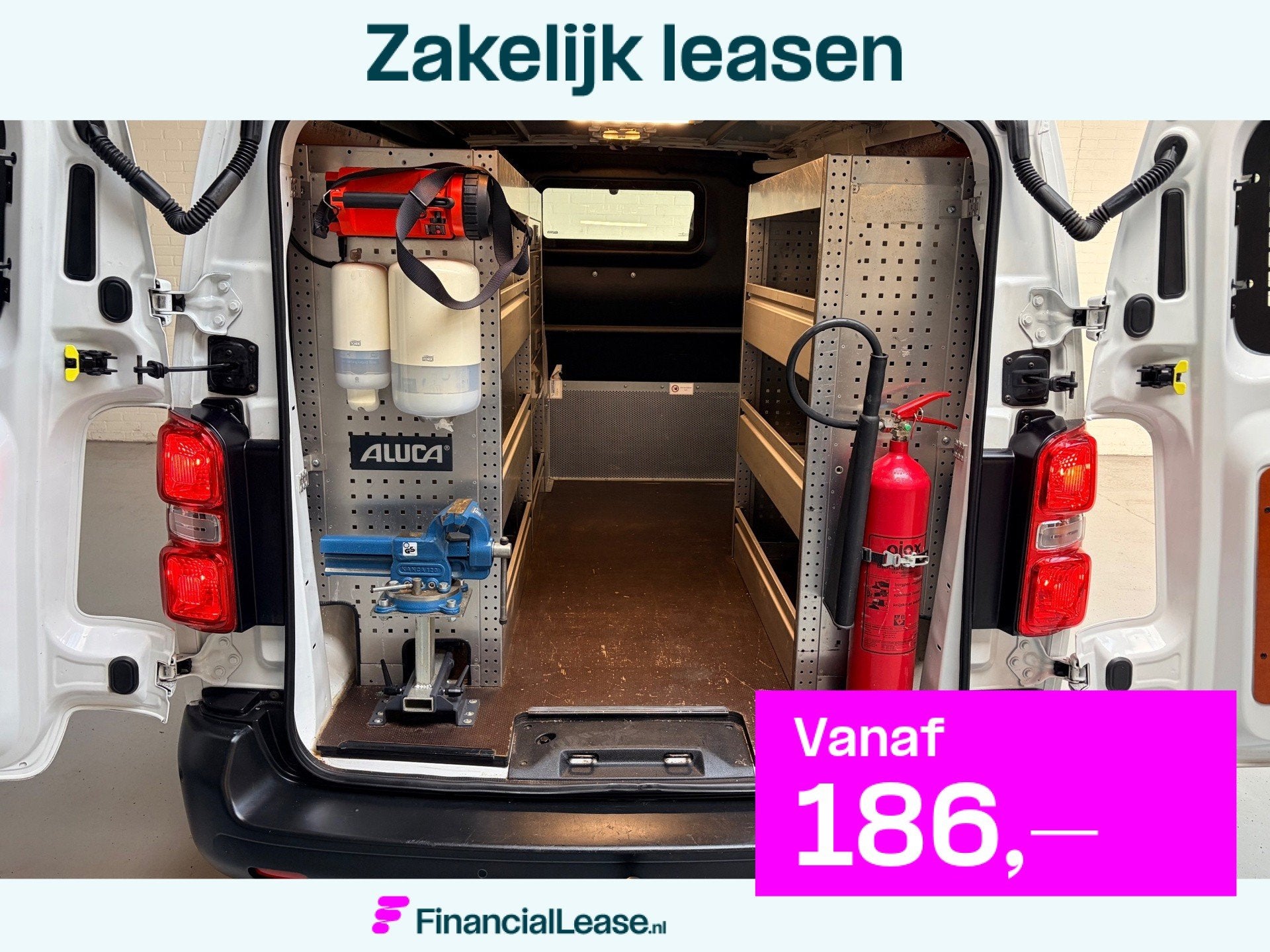 Citroen Jumpy Servicewagen 1.6 BlueHDI 95pk euro6 Club M L2H, Voorwielaandrijving, Gebruikt, Leder en Stof, Wit