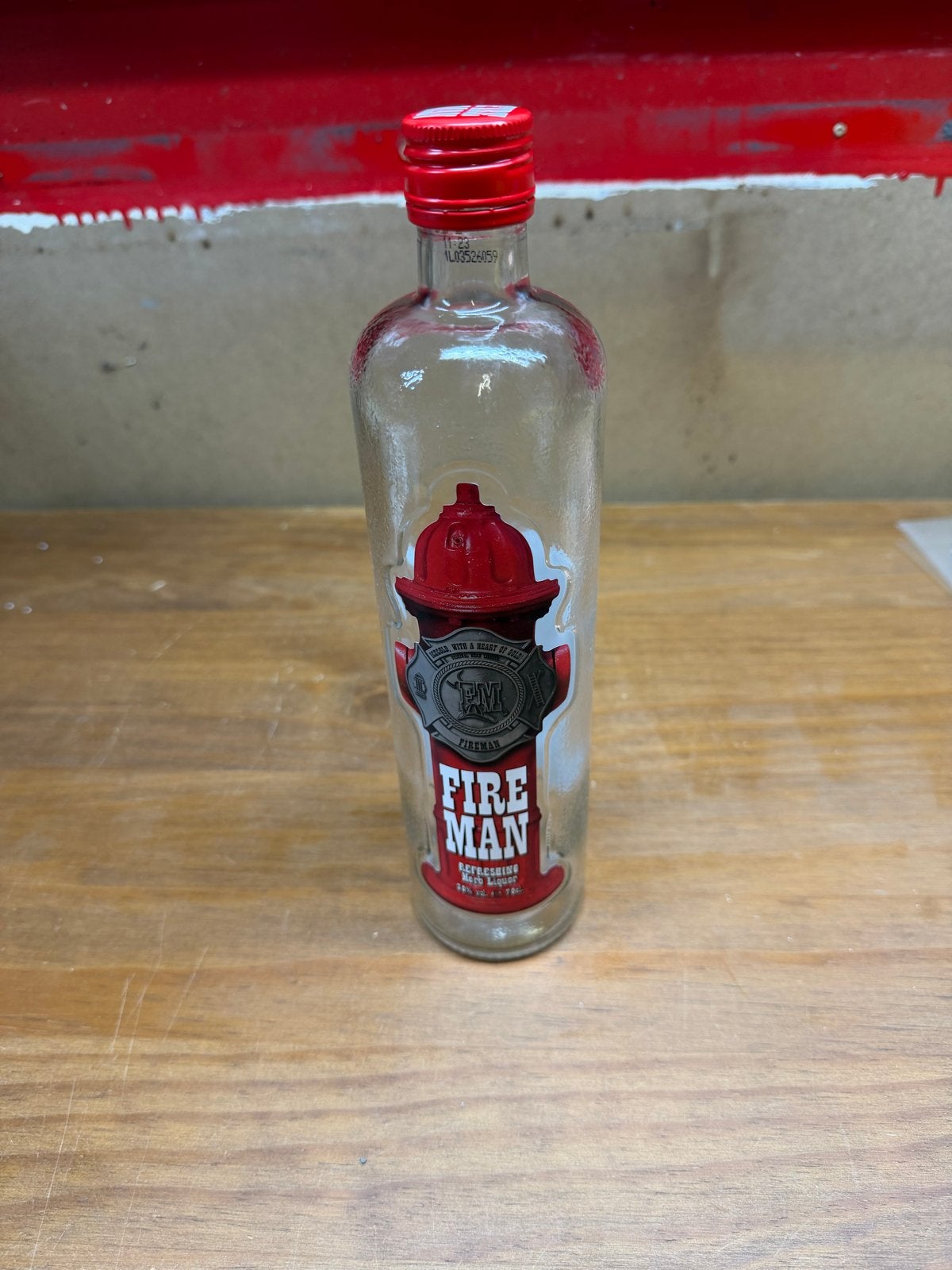 Lege Fireman fles - Decoratie / Verzameling, Ophalen of Verzenden, Gebruikt, Verpakking