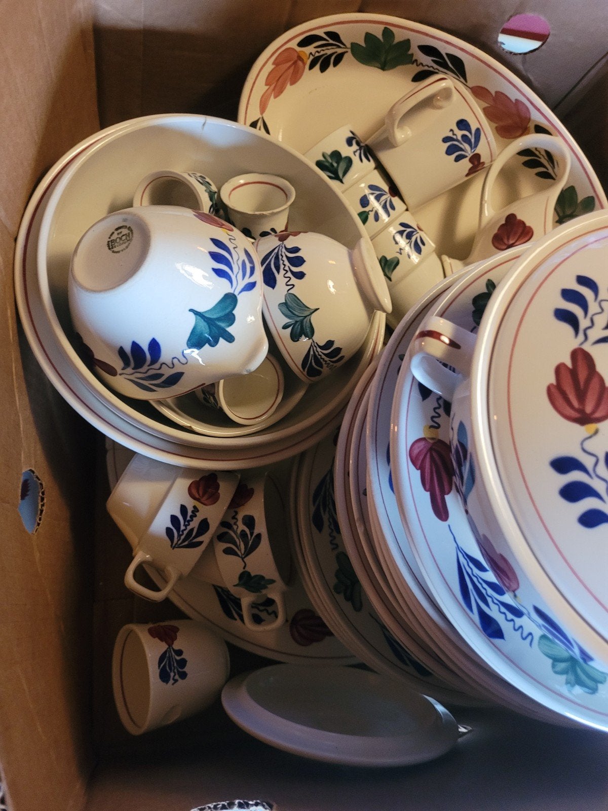 Boerenbond servies, Ophalen