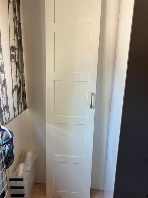 Ikea Pax deur Bergsbo Wit 50 x 229 Z.G.A.N., Ophalen, 200 cm of meer, 50 tot 100 cm, Zo goed als nieuw