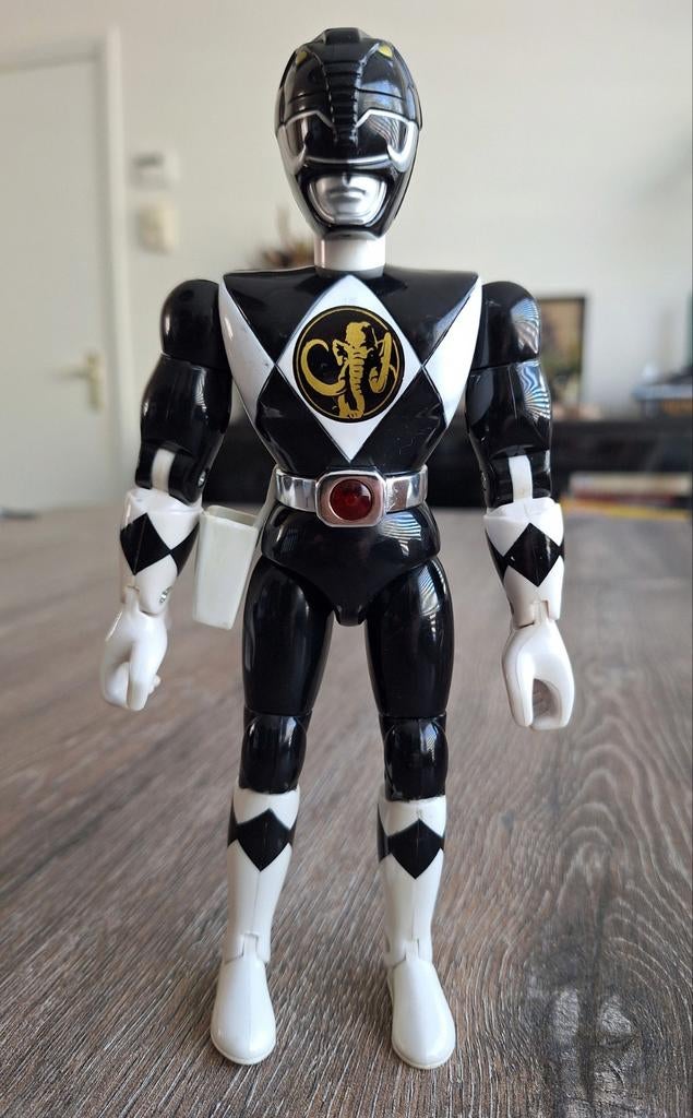 Black Ranger Mighty Morphin Power Rangers, 1995, 21 cm, Ophalen of Verzenden, Gebruikt