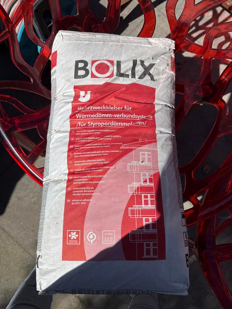 BOLIX Universele Lijm voor Isolatiesystemen (EIFS/EPS), Doe-het-zelf en Verbouw, Isolatie en Afdichting, Overige materialen, Nieuw