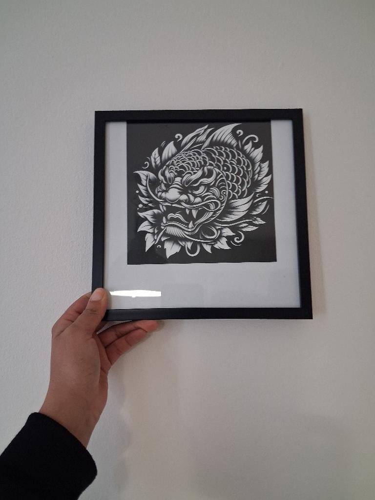 Kunstzinnig foto in foto lijst, Huis en Inrichting, Woonaccessoires | Lijsten, Ophalen, Minder dan 50 cm, Nieuw, Minder dan 50 cm