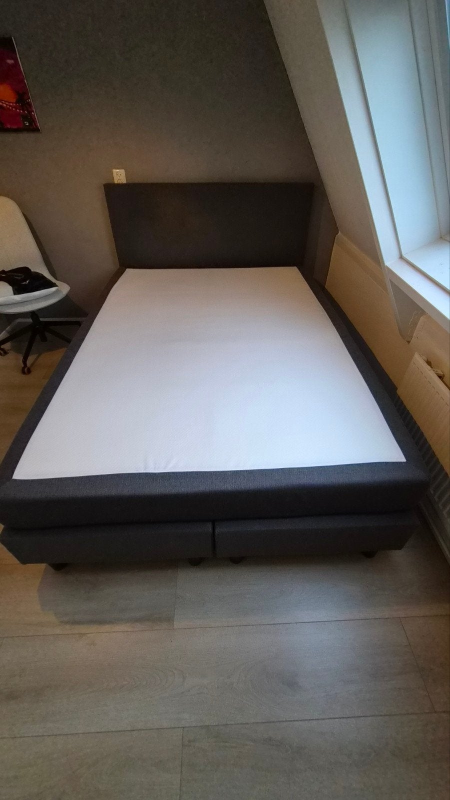 Foto 4 van Tweepersoons boxspring met hoofdbord - Zo goed als nieuw