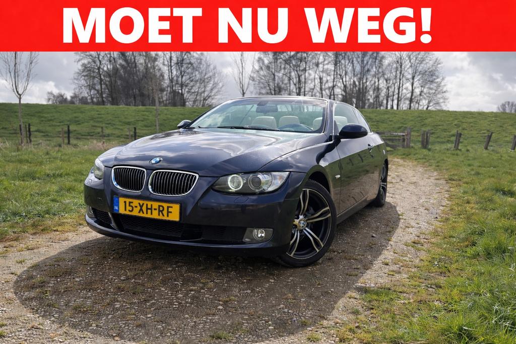 BMW 3-Serie 2.5 I 325 Cabrio AUT 2007 Blauw, Achterwielaandrijving, Beige, Cabriolet, 2996 cc