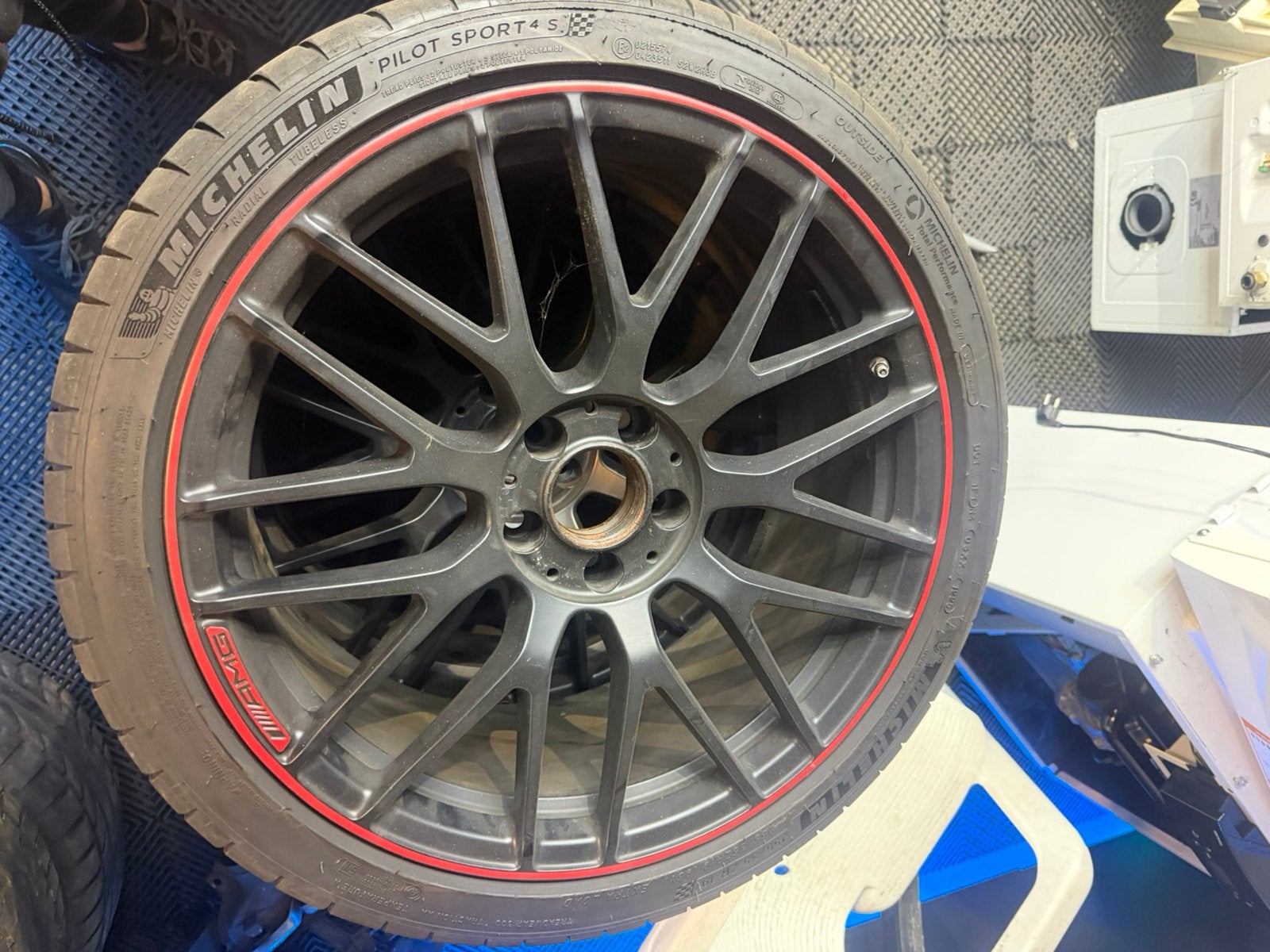 Originele Mercedes C63 S Edition 1 velgen 19 inch AMG – set, Auto-onderdelen, Gebruikt, Velg(en), 235 mm, Personenwagen