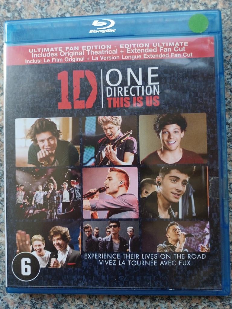 One Direction This Is Us Blu-ray, Cd's en Dvd's, Blu-ray, Zo goed als nieuw, Muziek en Concerten, Ophalen of Verzenden