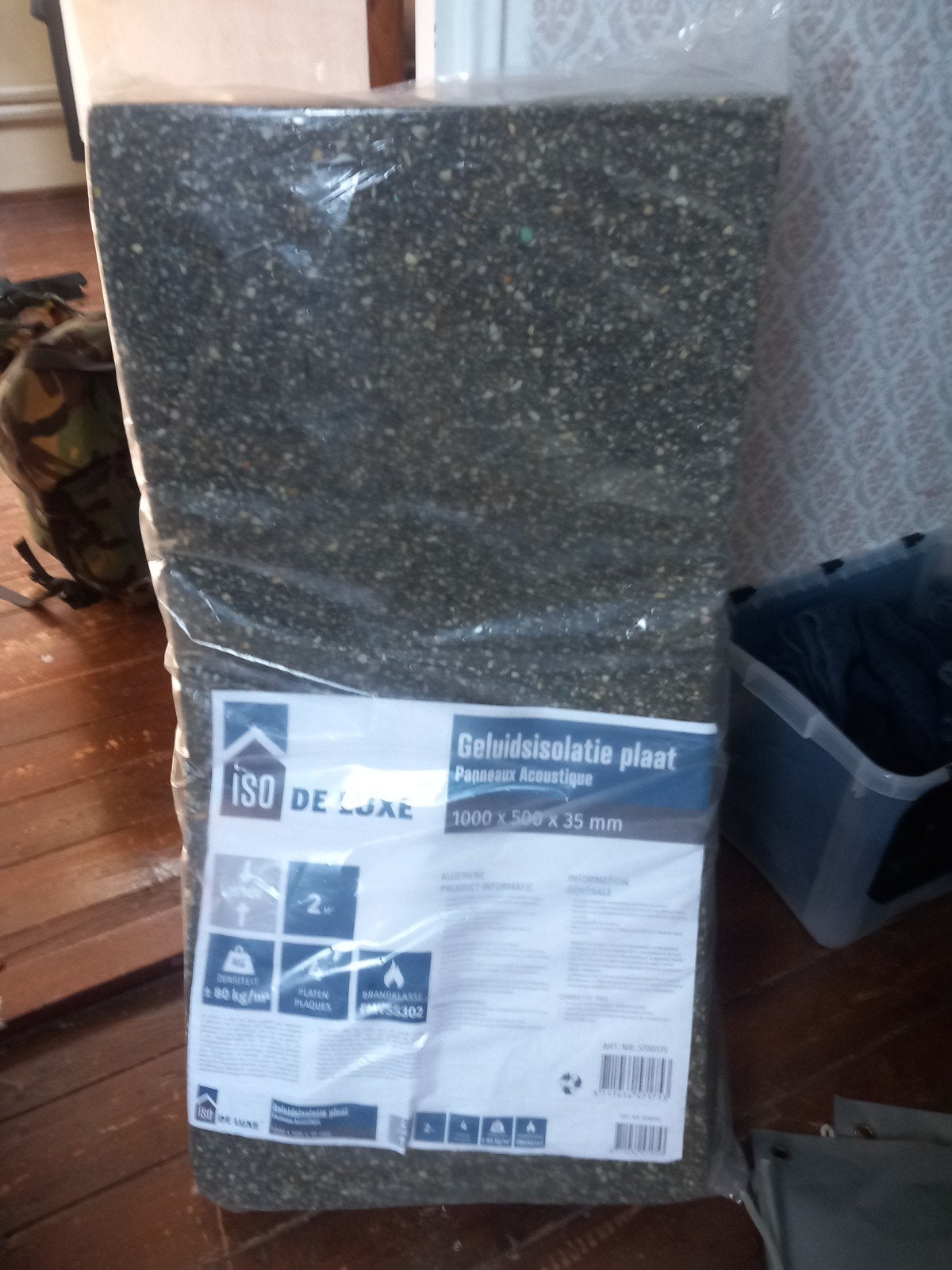 ISO DE LUXE Geluidsisolatie plaat 1000x500x35mm, Minder dan 4 cm, Overige materialen, Nieuw, Ophalen of Verzenden