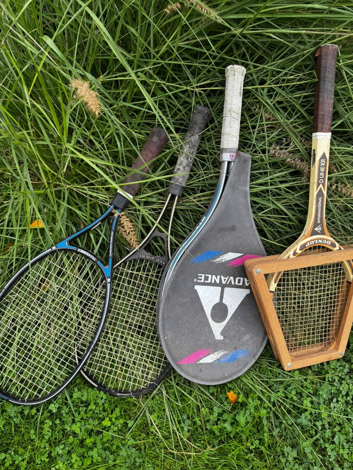 Vintage tennisrackets decoratie, Ophalen