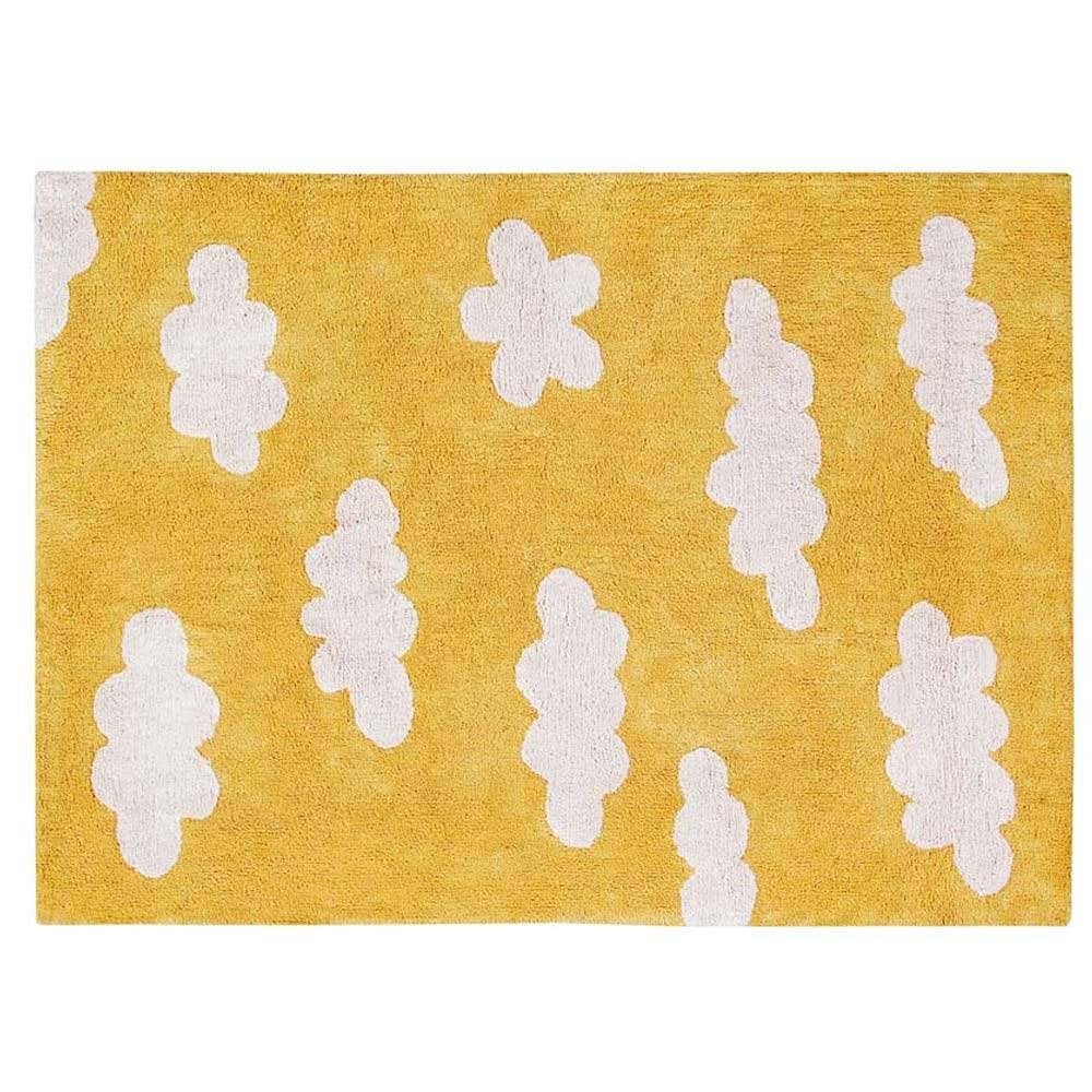 Kindervloerkleed Wolk Geel Lorena Canals, Lorenacanals, Nieuw, Customerservice@lorenacanals.com, Ponce de Leon 4, 08960 Sant Just Desvern (Barcelona), Spanje.