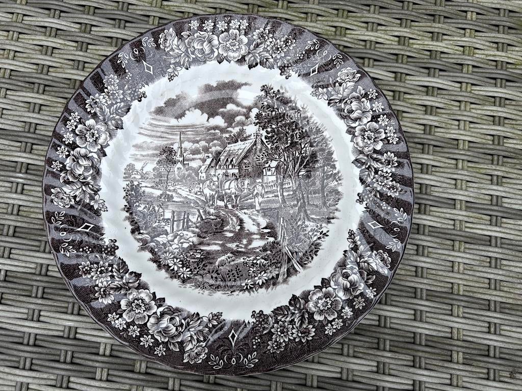 Mooi bord british anchor ironstone memory lane, Ophalen of Verzenden