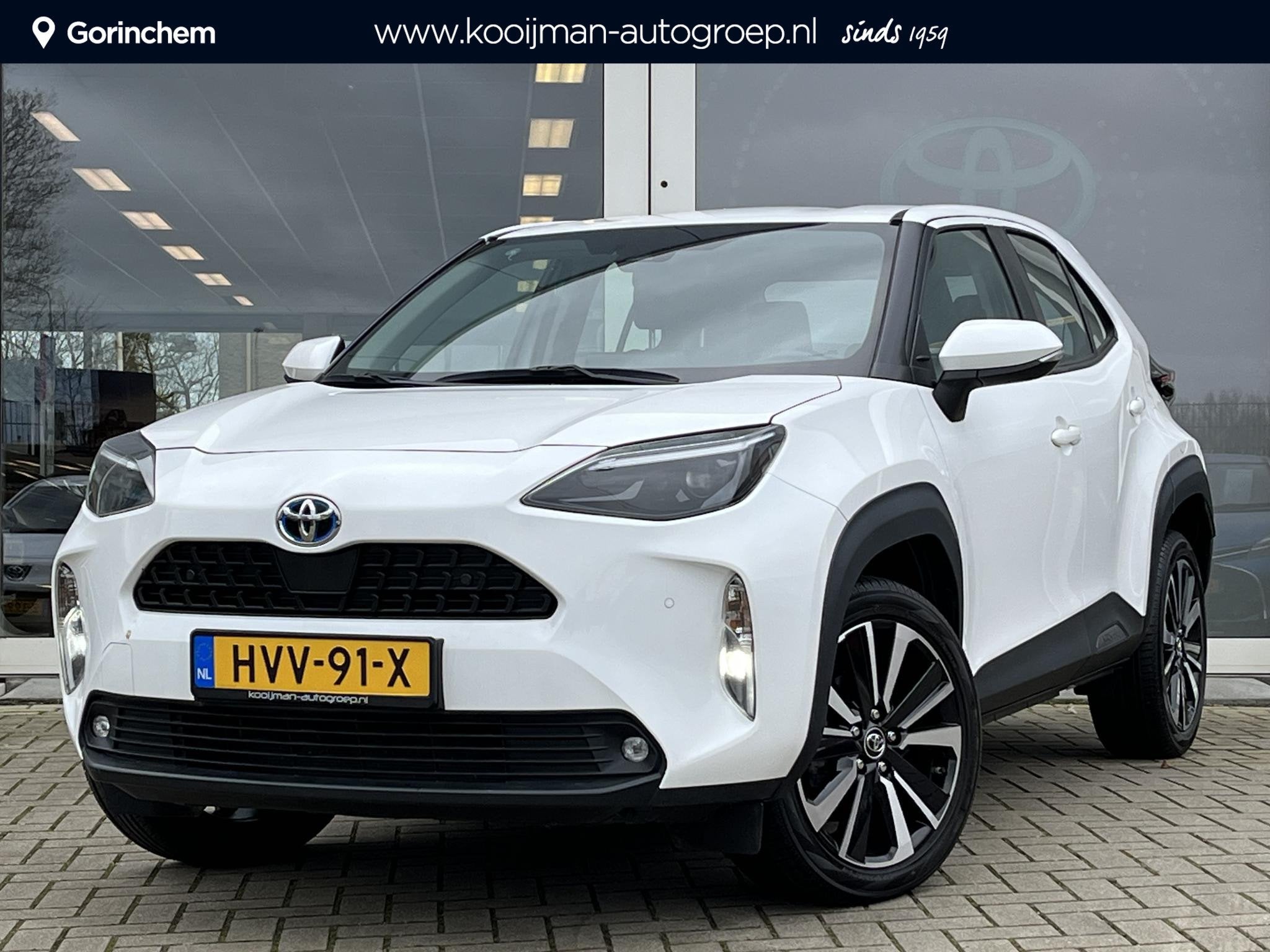 Toyota Yaris Cross 1.5 Hybrid 115 Dynamic | Parkeersensoren, Auto's, Stof, Gebruikt, 116 pk, Wit