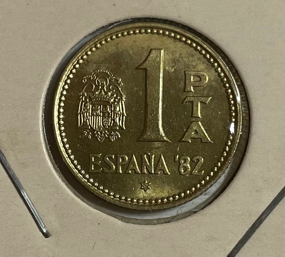 1 peseta Spanje 1980, Ophalen of Verzenden, Overige landen