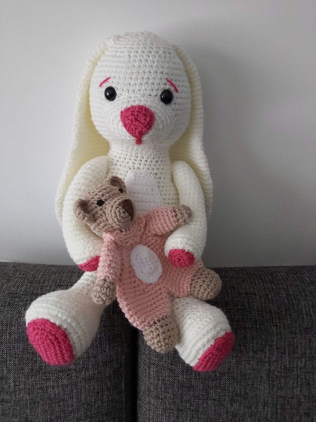 Konijn met knuffeldoekje, Ophalen of Verzenden, Nieuw, Konijn