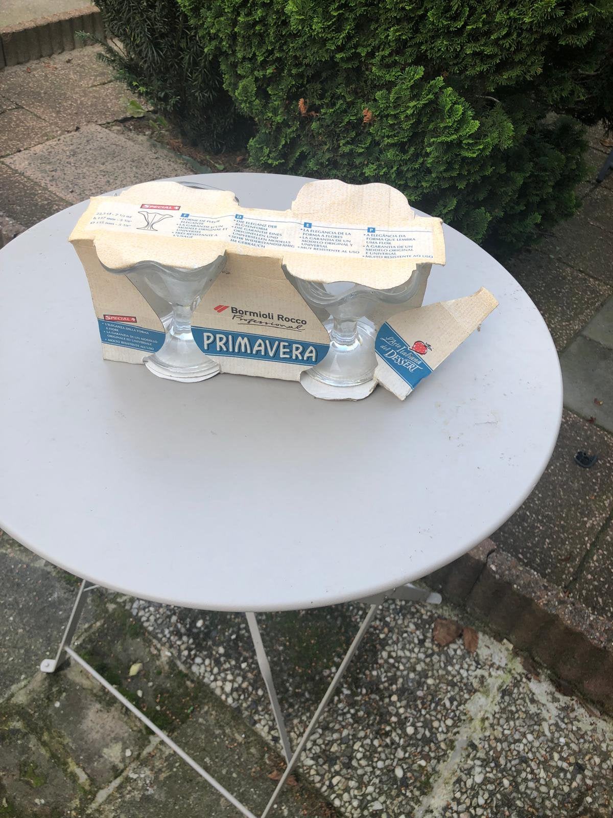 Glazen ijscoupes dessertschalen – 40 stuks horeca, Ophalen, Zo goed als nieuw, Overige typen