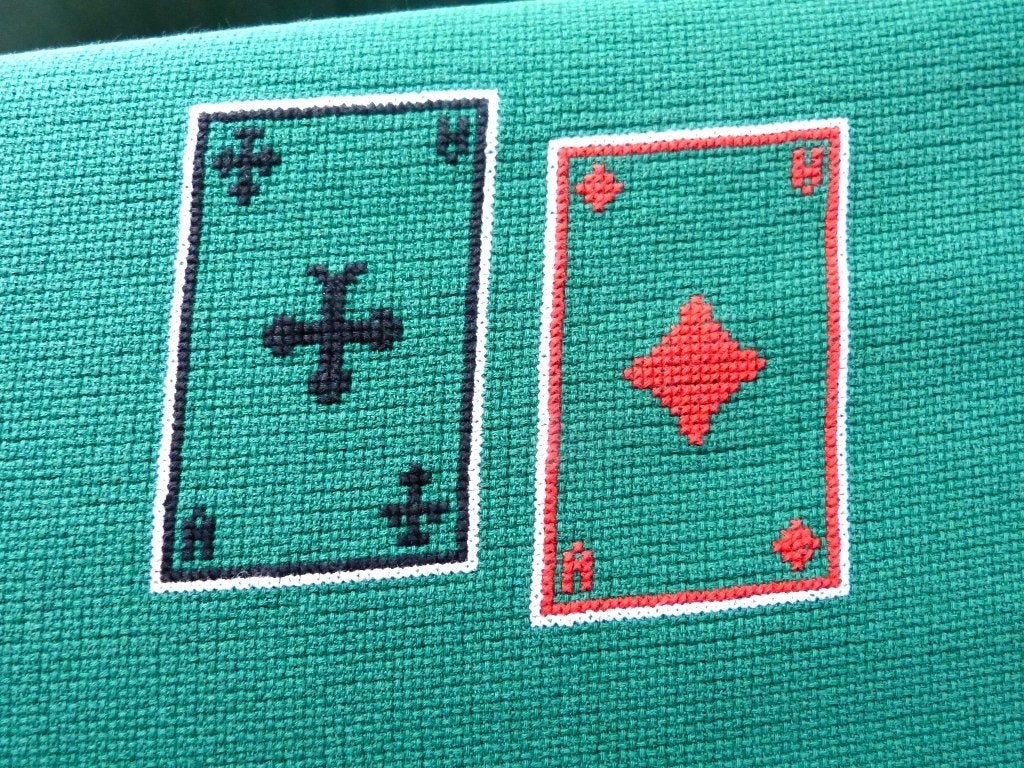 kaartkleed, bridgekleed, vintage, Vijf spelers of meer, Ophalen of Verzenden, Gebruikt
