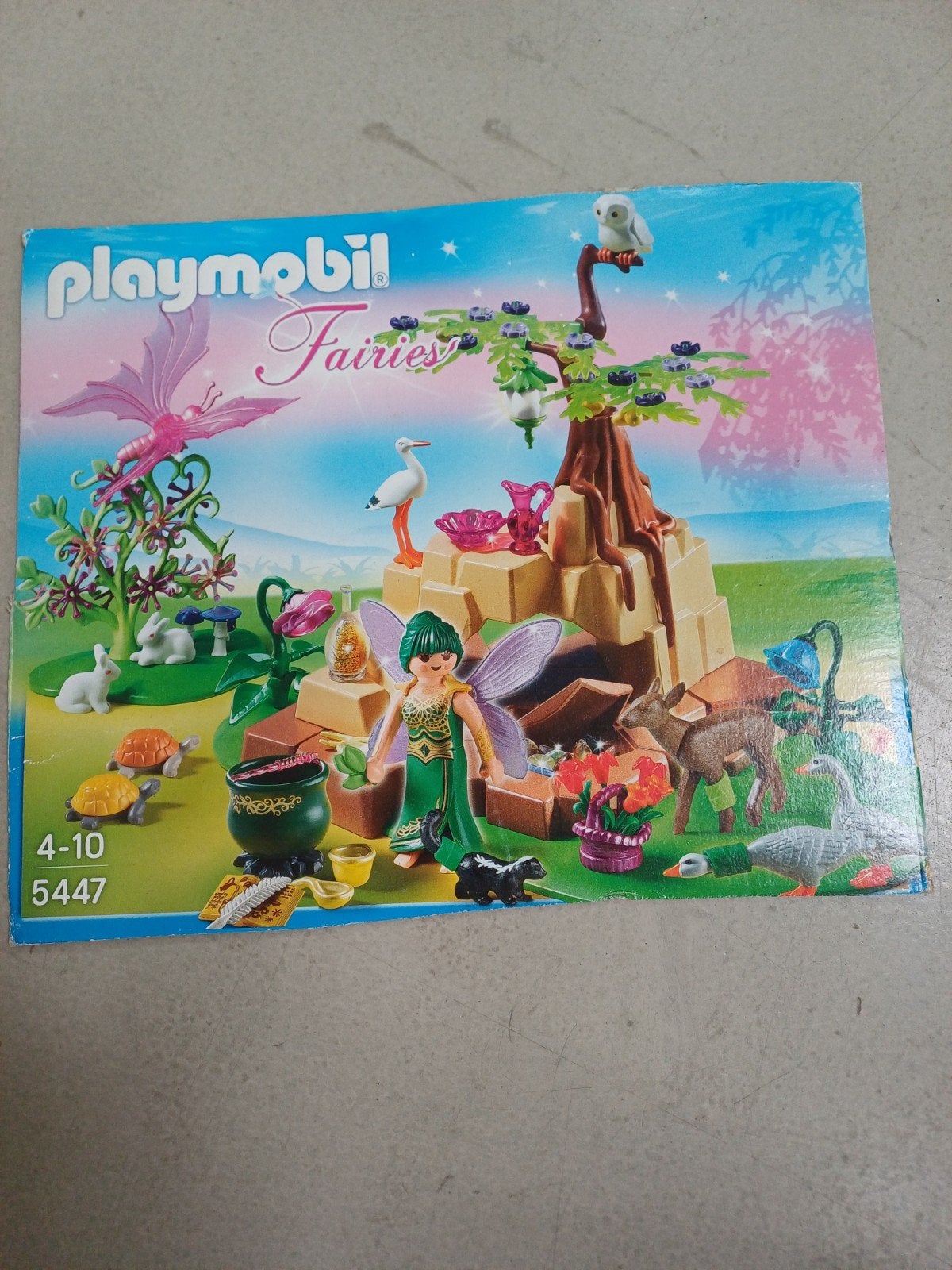 Playmobil Fairies 5447 - Sprookjesbos met Dieren en Elfje, Ophalen of Verzenden, Gebruikt, Meisje