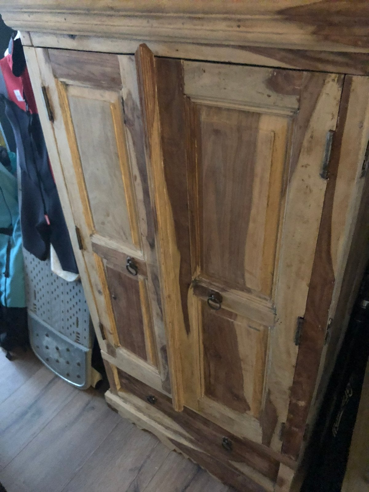 Teak kast, Ophalen