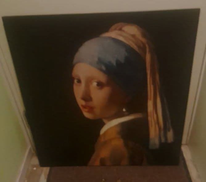 Meisje met de parel, Antiek en Kunst, Kunst | Schilderijen | Klassiek, Ophalen, Portret of Personen