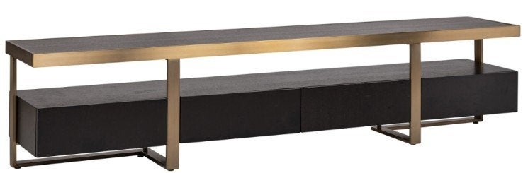 Richmond Interiors Diddley TV-meubel — Charcoal — NIEUW, Ophalen, Overige materialen, Nieuw, Minder dan 100 cm