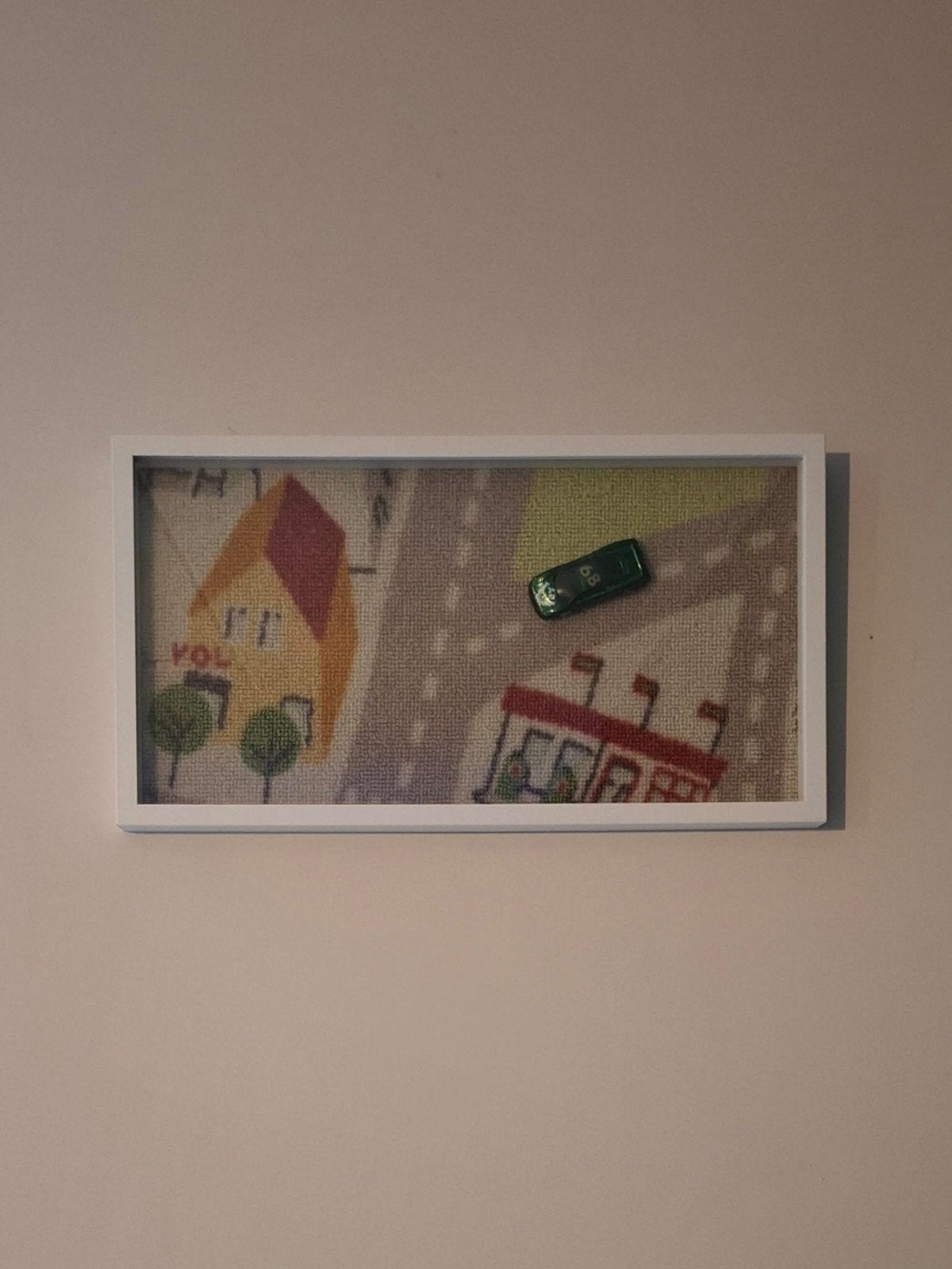 Wanddecoratie met auto, Ophalen, Wanddecoratie