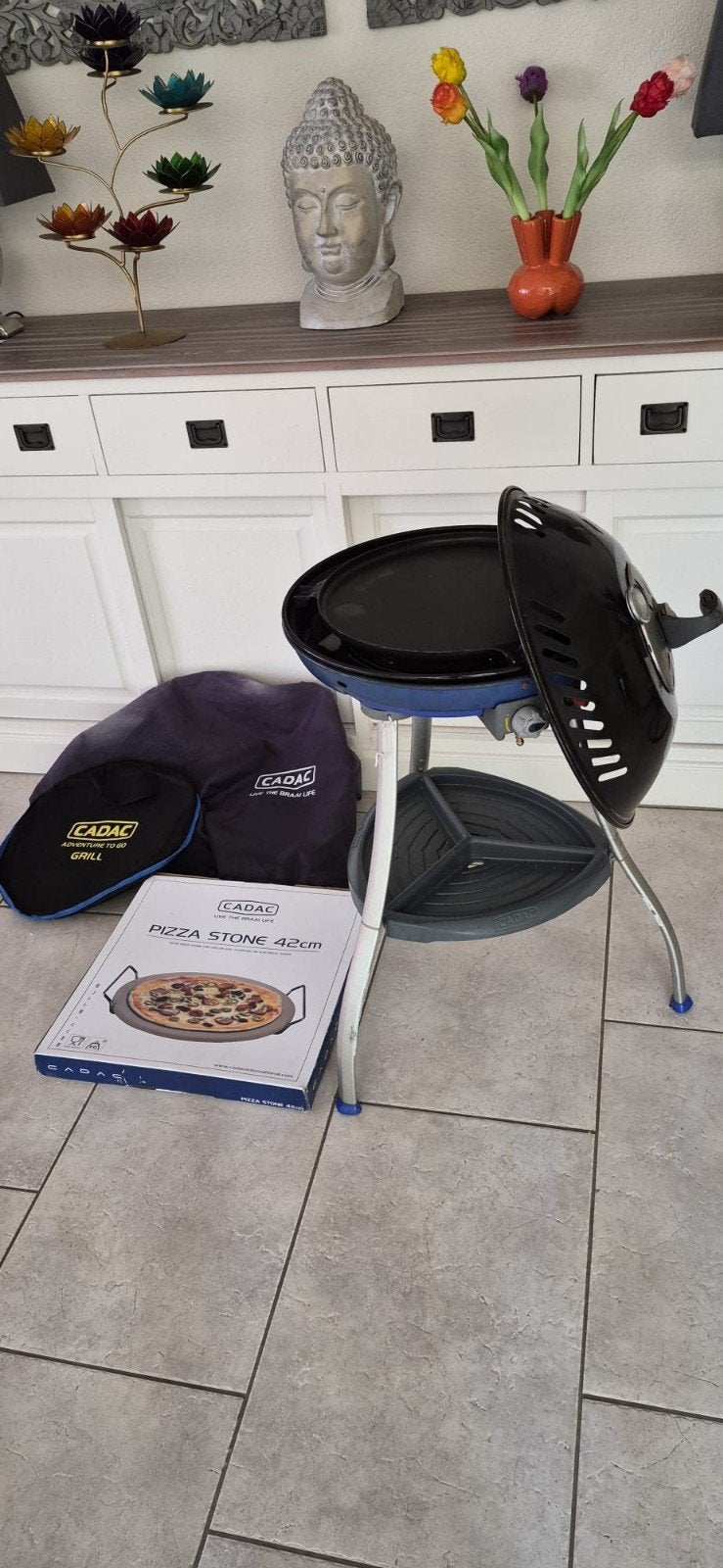 Cadac Carri Chef 50 BBQ met Pizza Steen, Ophalen, Gebruikt, Cadac