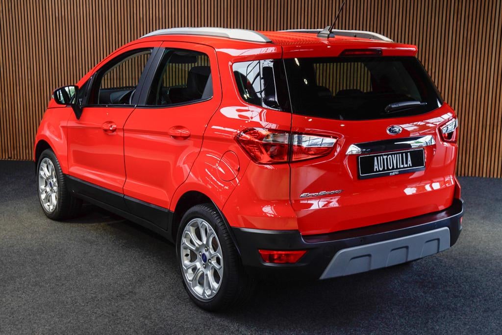 Ford EcoSport 1.0 EcoBoost Titanium Leer Navi PDC Climate C., Voorwielaandrijving, Stof, Gebruikt, Zwart