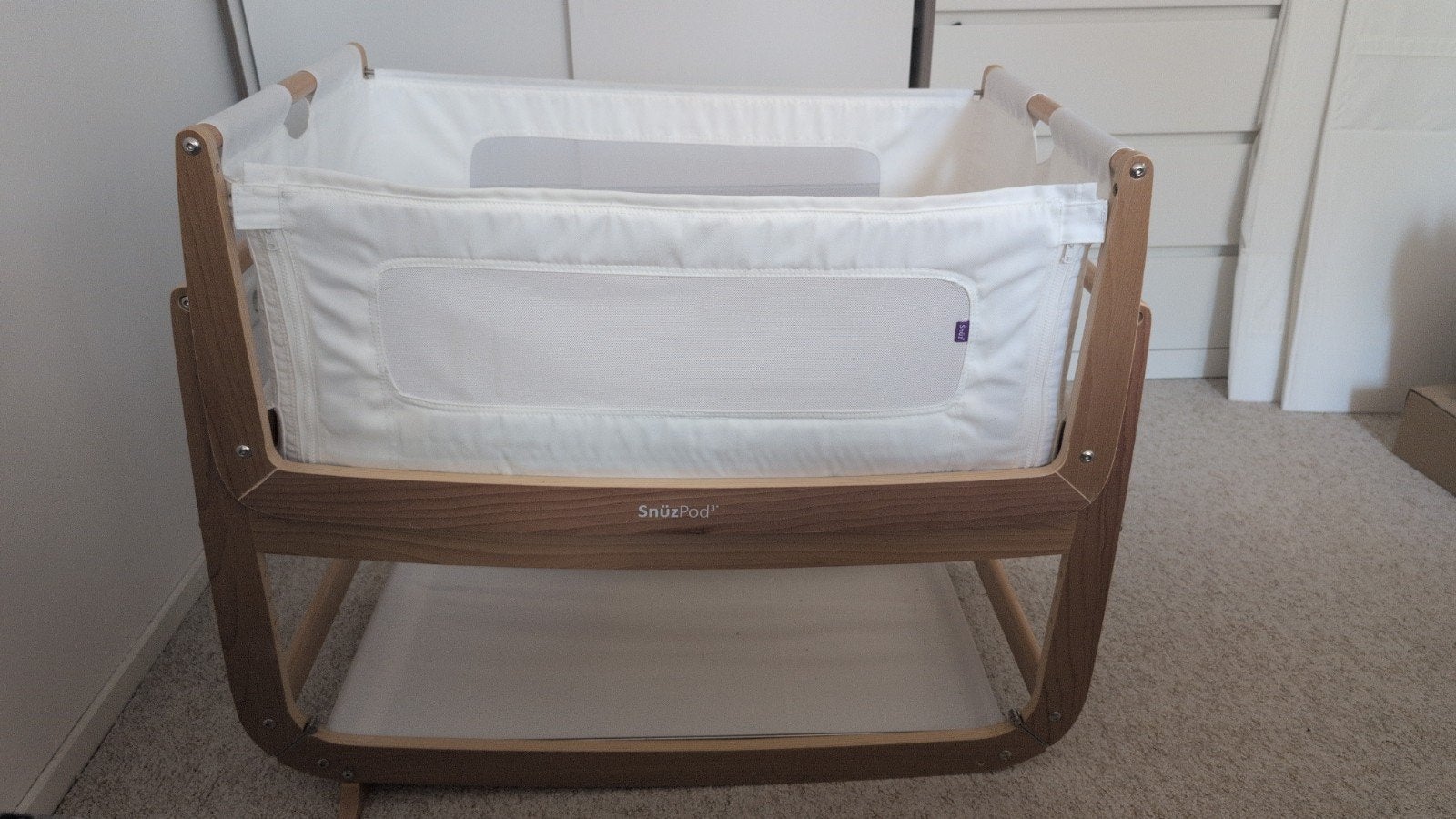 SnuzPod Co-Sleeper Wieg baby bed, Ophalen, Zo goed als nieuw, Wieg
