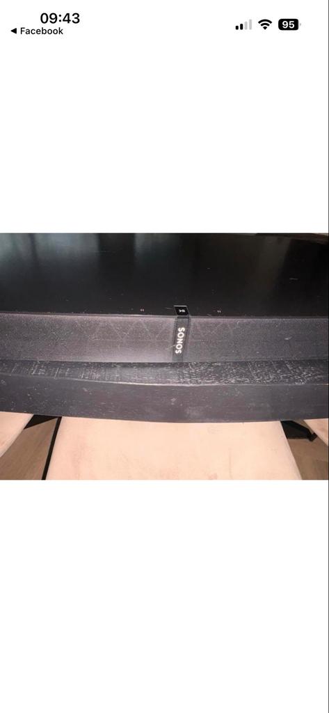 Sonos Playbase - Zwart, Gebruikt, Overige typen, Ophalen of Verzenden, Sonos