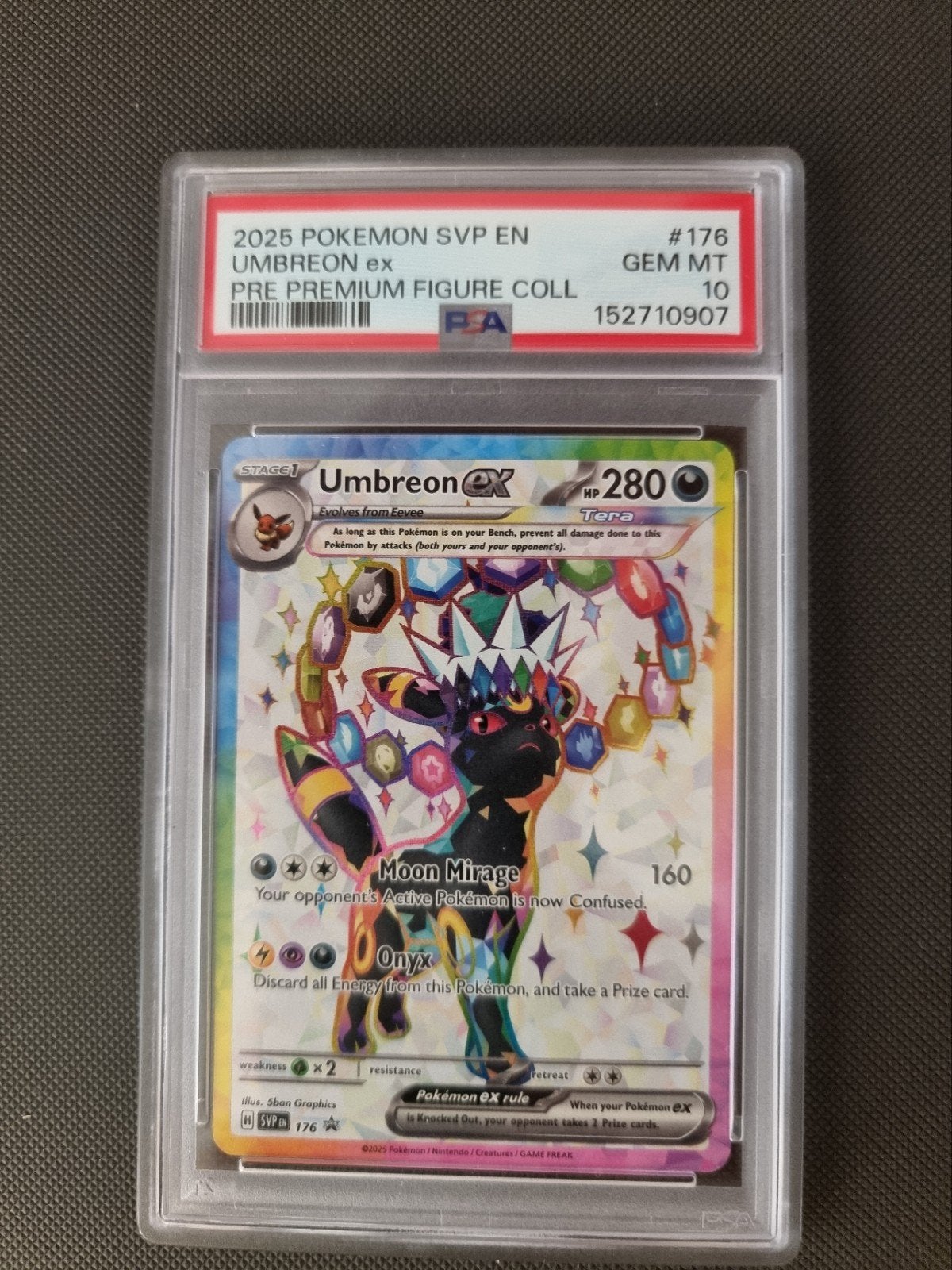 Umbreon ex 176 PSA 10, Ophalen of Verzenden, Nieuw, Losse kaart, Foil