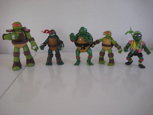 Turtles Teenage Ninja 5 stuks, Ophalen of Verzenden, Zo goed als nieuw