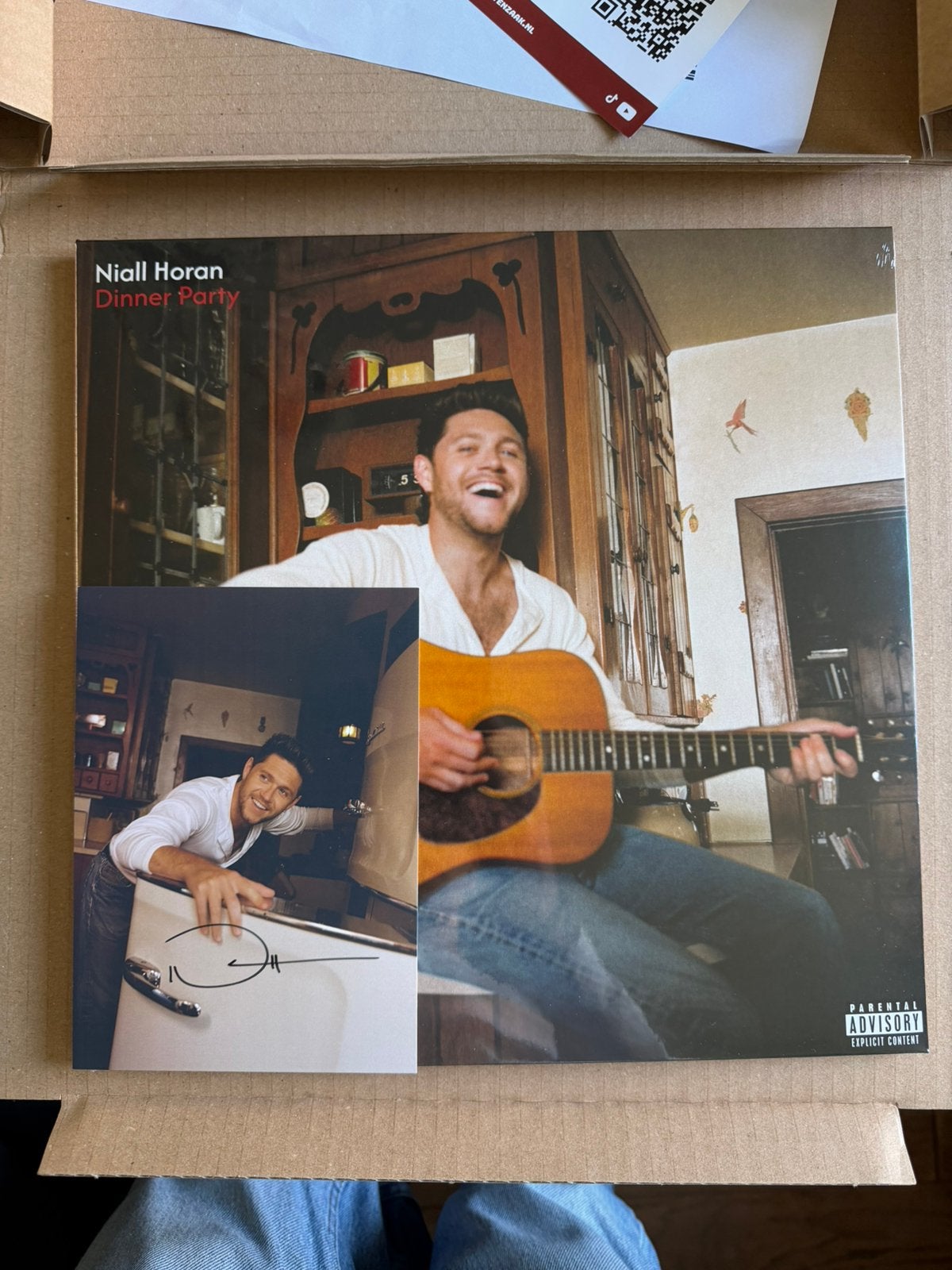 Niall Horan dinnerparty vinyl met handtekening candel light, Cd's en Dvd's, Ophalen of Verzenden, Zo goed als nieuw, Overige formaten