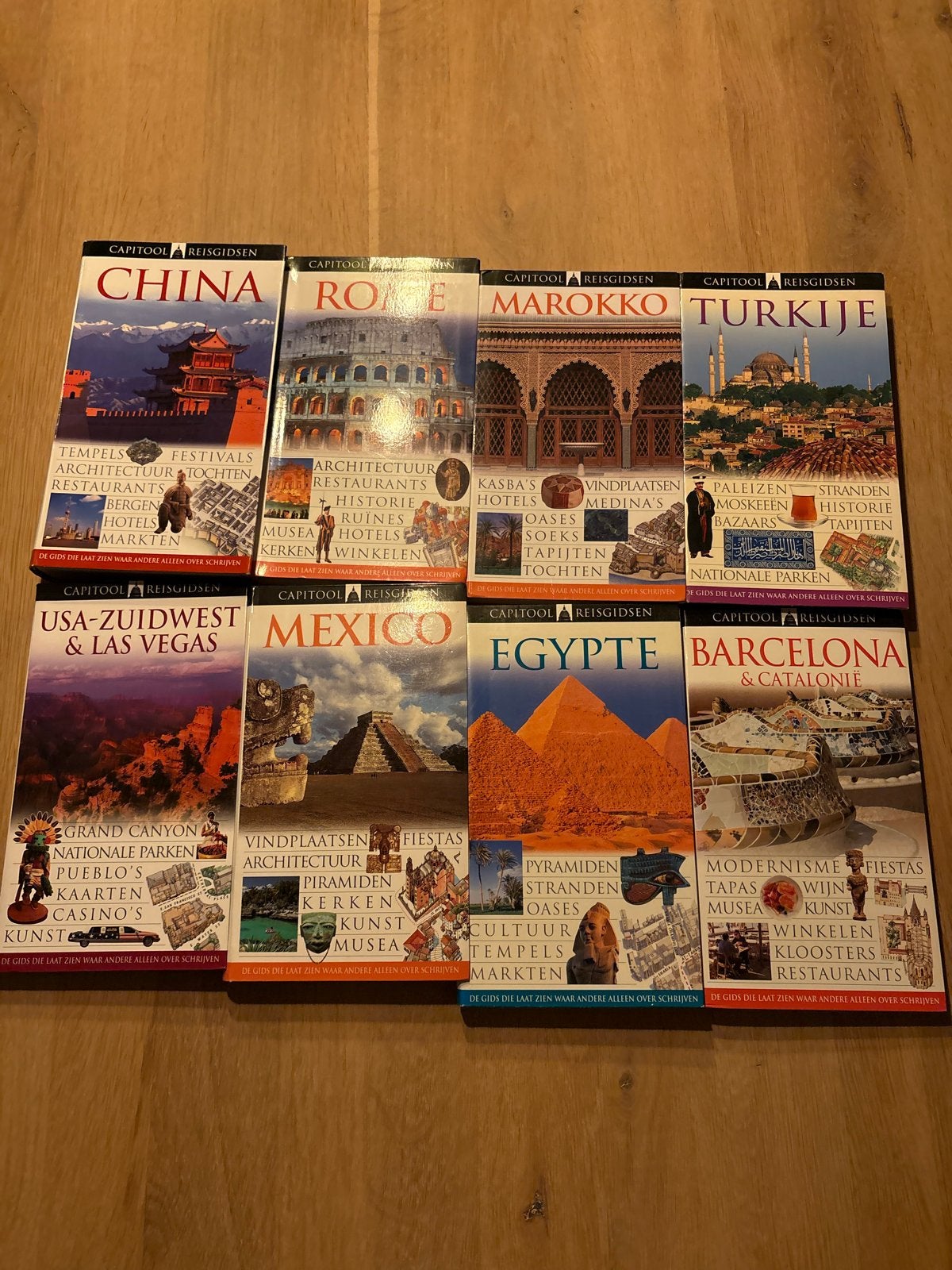 8 Capitool Reisgidsen: China, Rome, Marokko, Turkije, USA, M, Gelezen, Capitool, Europa, Ophalen of Verzenden